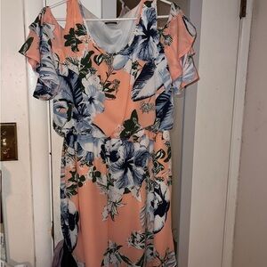 Floral Peach Dress